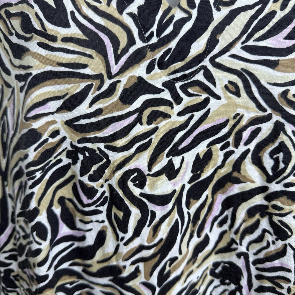 Lilly Pulitzer Onyx Cath Dress M Zebra Print Preppy Resort Coastal Cruise Vaca - Picture 8 of 8